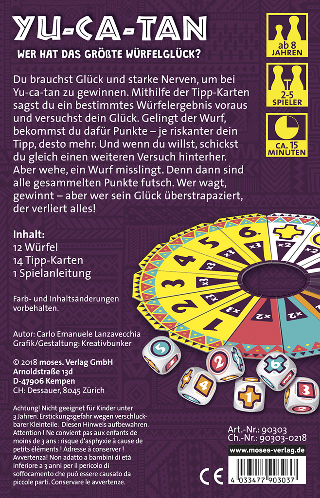 Yu-ca-tan. Wer hat das größte Würfelglück? Yu-ca-tan. Wer hat das größte Würfelglück?