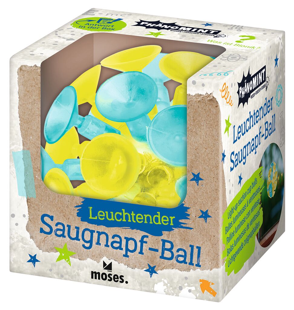 PhänoMINT Leuchtender Saugnapf-Ball