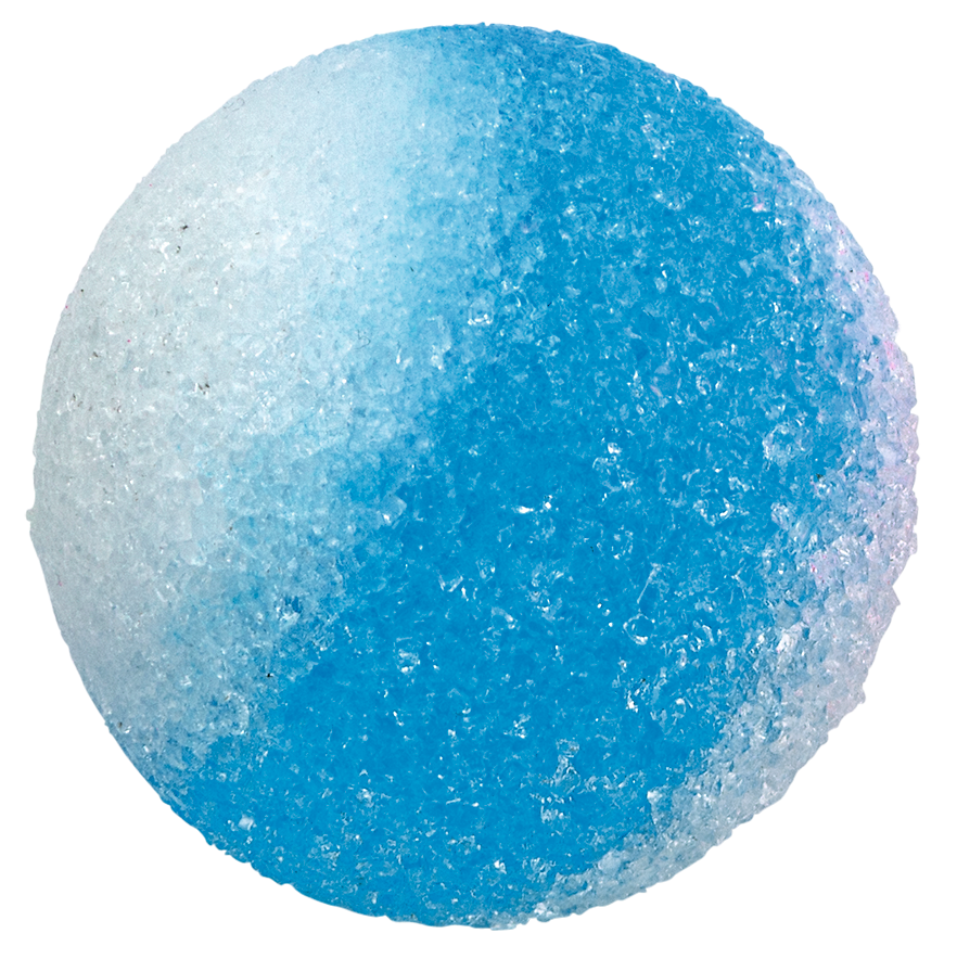 Schneeball-Flummi selber machen blau