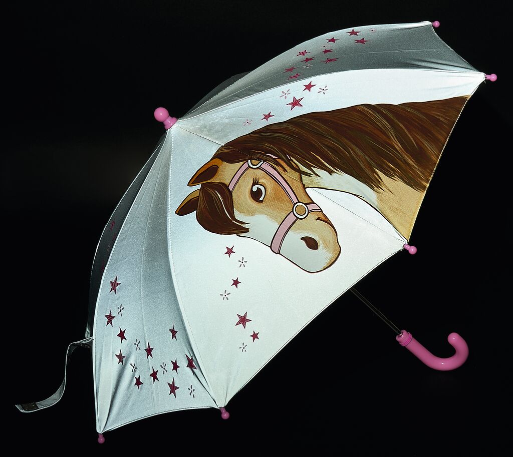Reflektierender Regenschirm Pferde