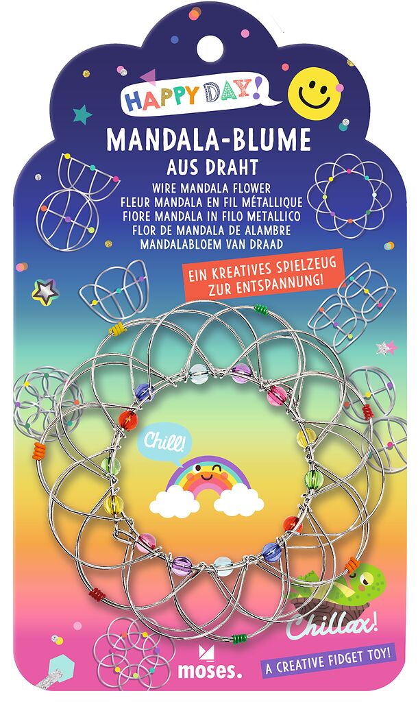 Happy Day Mandala-Blume aus Draht
