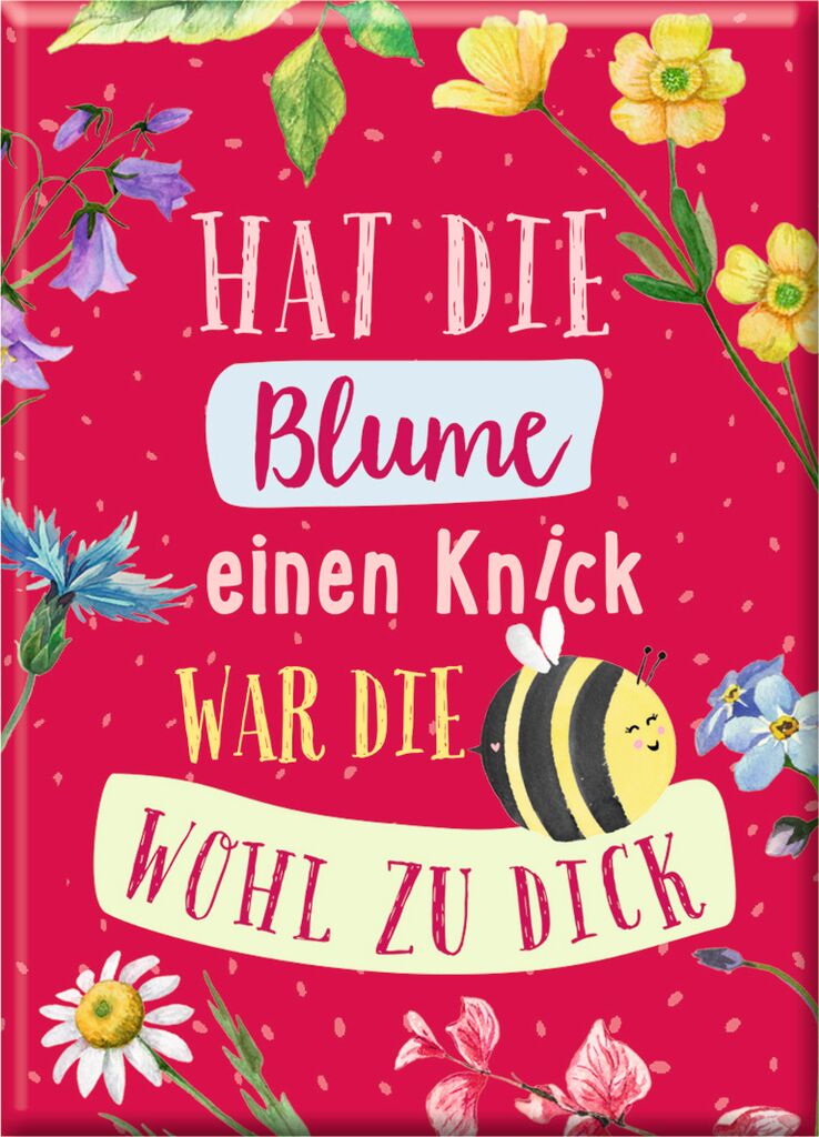 Blatt & Blüte Magnet Dicke Biene