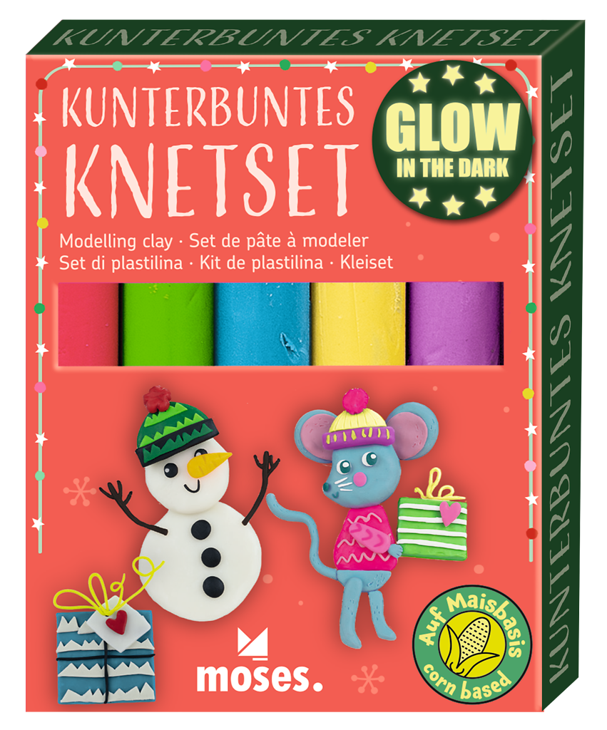 Kunterbuntes Knetset Glow neon