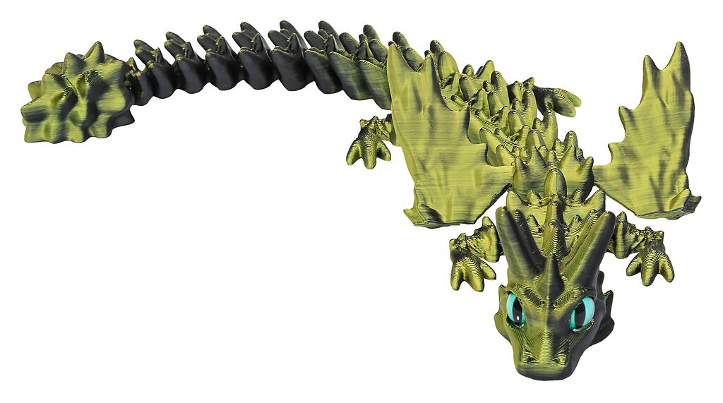 Geflügelter Drache grün