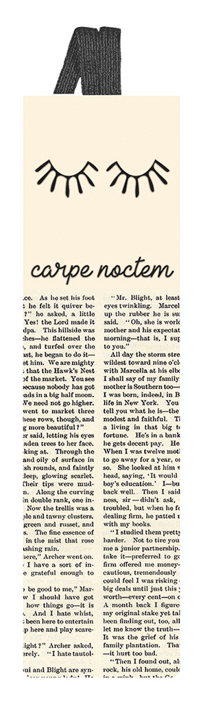 moses. libri_x Lesezeichen mit Band Carpe Noctem