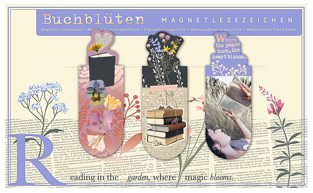 moses. libri_x Magnetlesezeichen Buchblüte