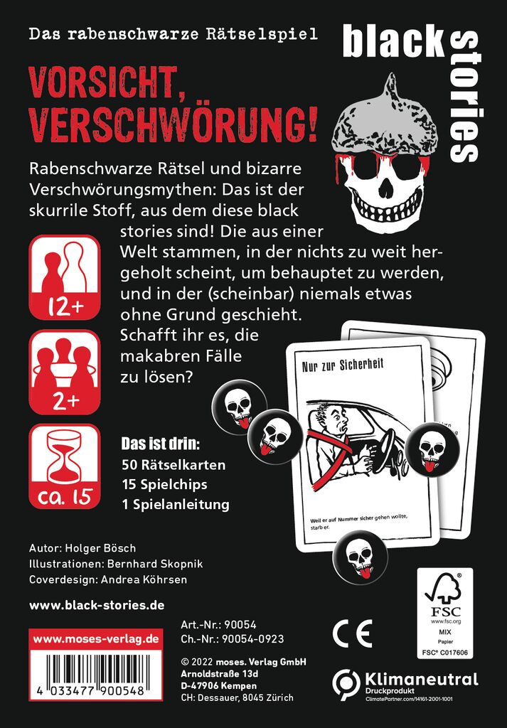 black stories Vorsicht, Verschwörung! black stories Vorsicht, Verschwörung!