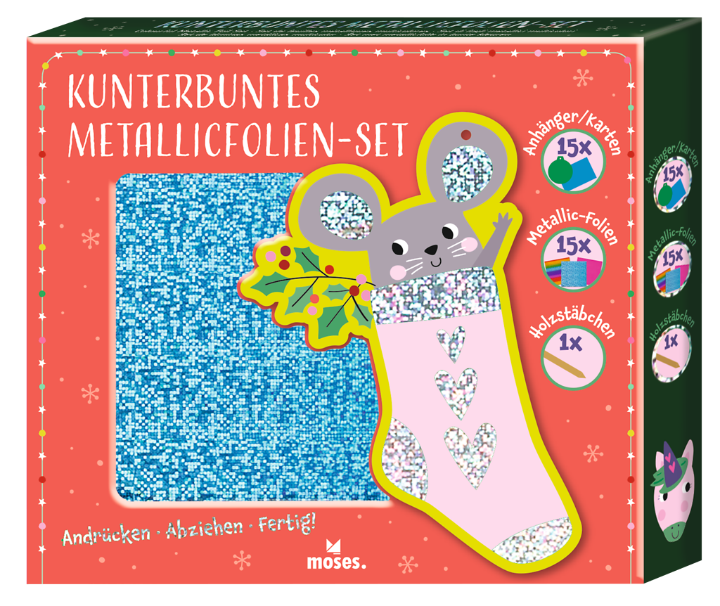 Kunterbuntes Metallicfolien-Set