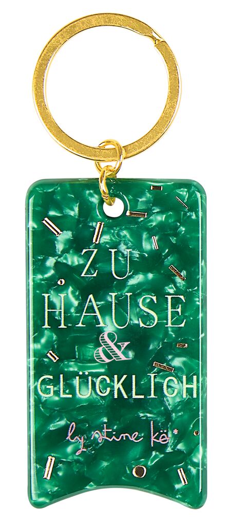 Papeterie Schlüsselanhänger Schnipselpoesie grün Papeterie Schlüsselanhänger Schnipselpoesie grün