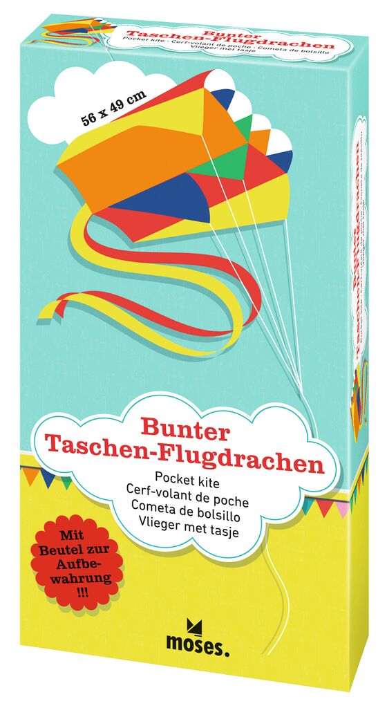 Bunter Taschen-Flugdrachen