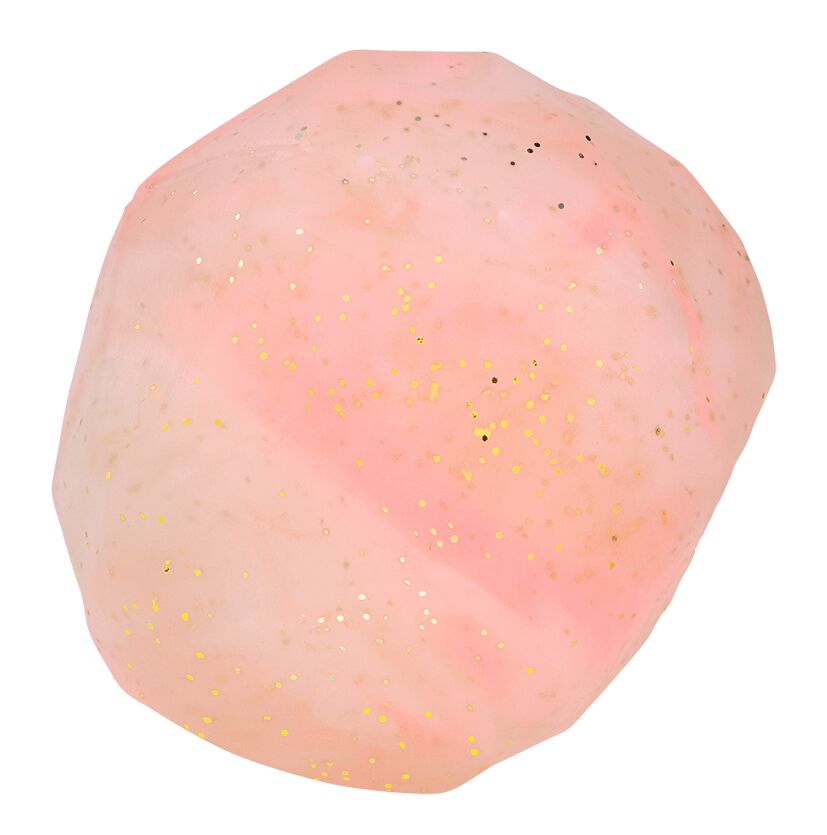 Funkelnder Edelsteinflummi Drachenschatz rosa