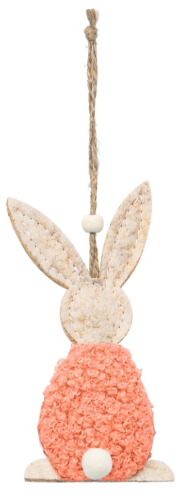 Anhänger Kuschelhase apricot