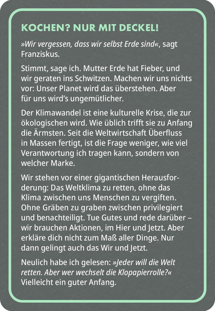 50 Fragen an Knigge: Umwelt 50 Fragen an Knigge: Umwelt