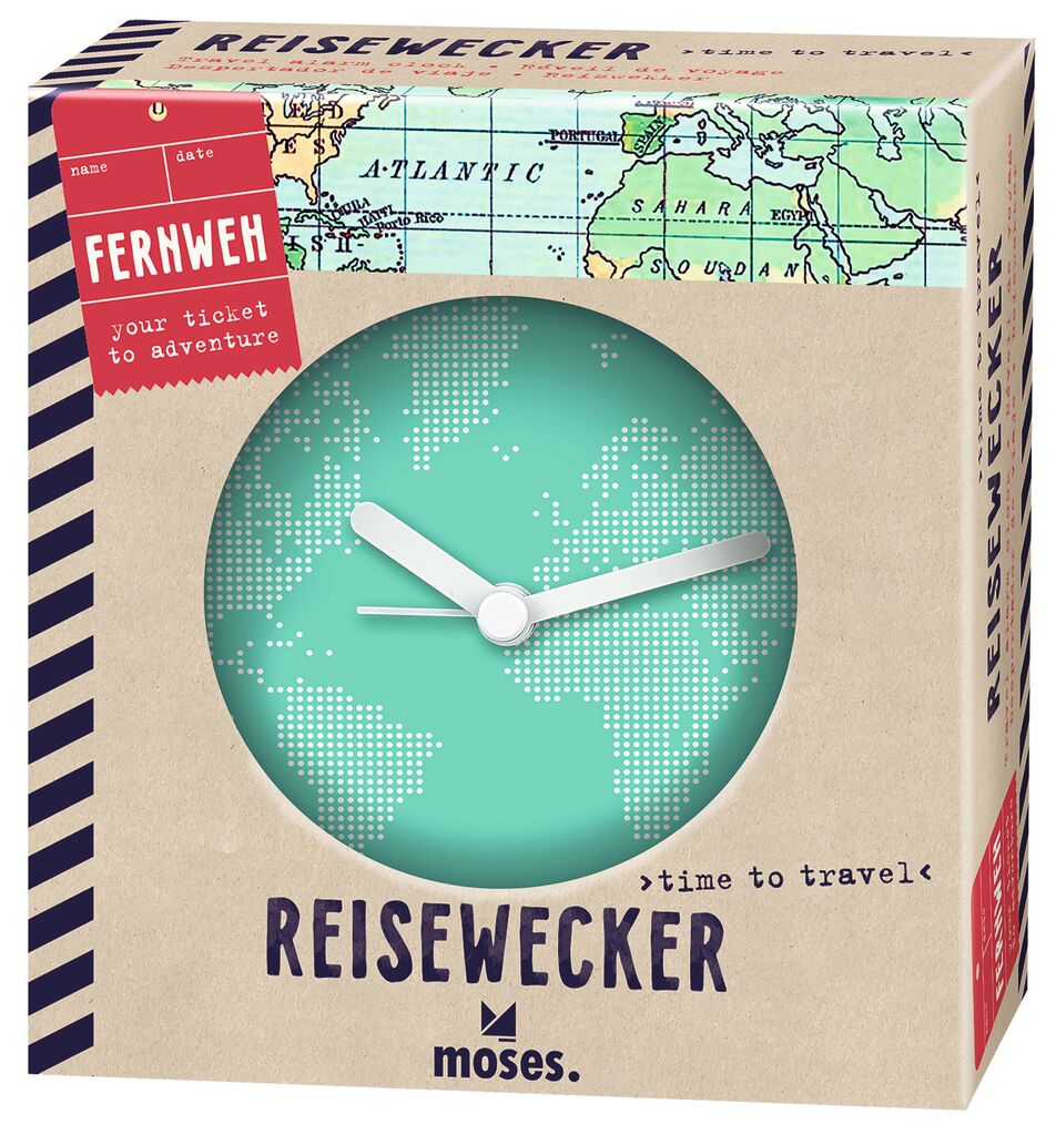 Fernweh Reisewecker Time to Travel Fernweh Reisewecker Time to Travel