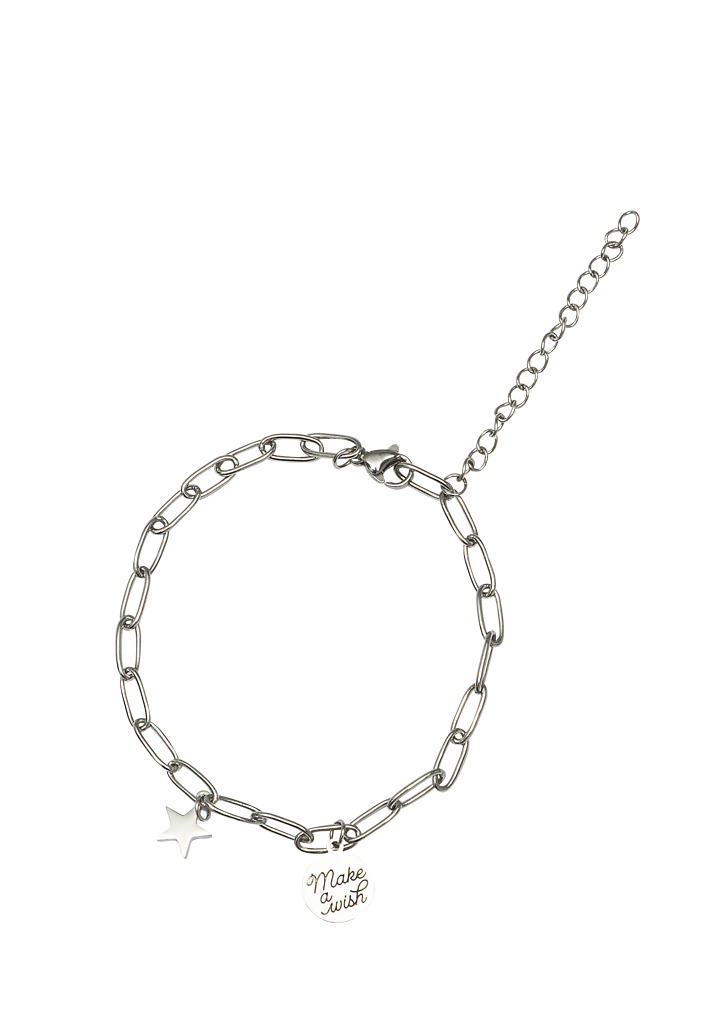 Sternchen-Armband Make a wish silber