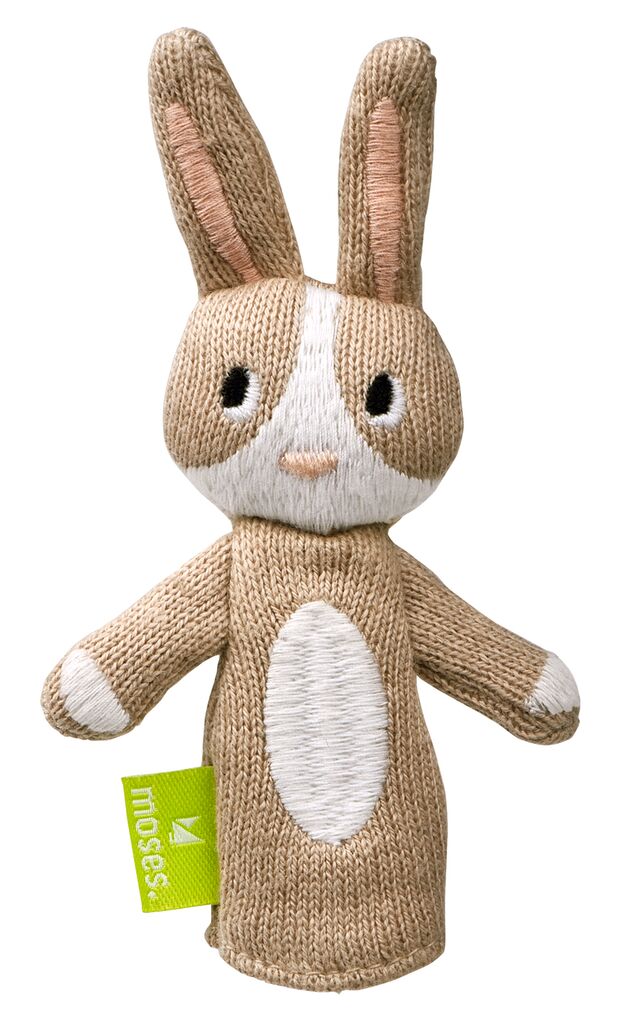 Gestricktes Fingerpüppchen Hase