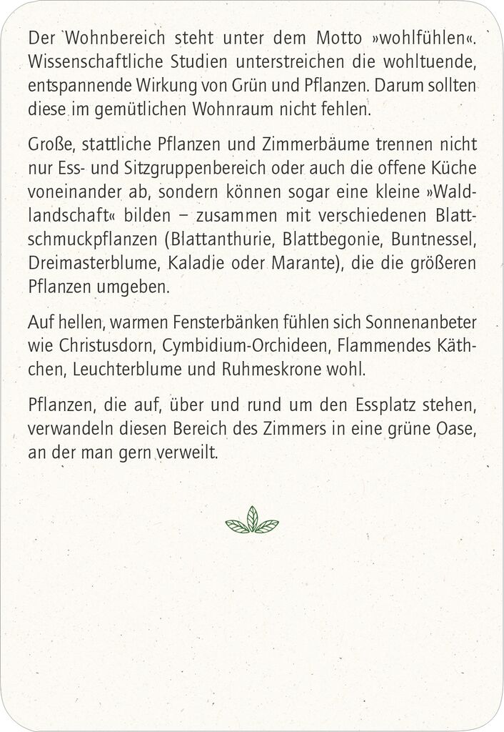 Blatt & Blüte Grüner Wohnen Kartenset