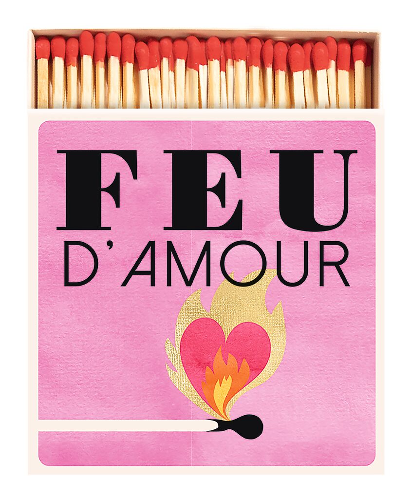 Streichholzschachtel Love Feu d'amour