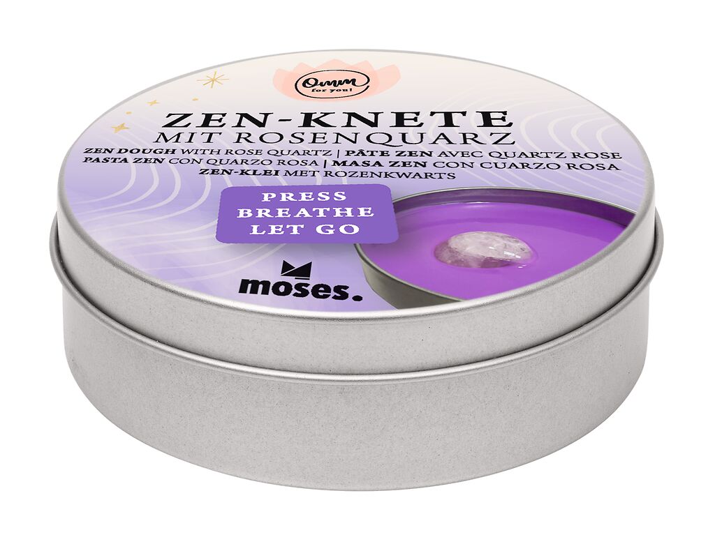 Omm for you Zen-Knete mit Rosenquarz violett
