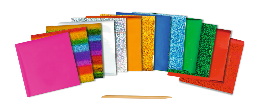 Kunterbuntes Metallicfolien-Set
