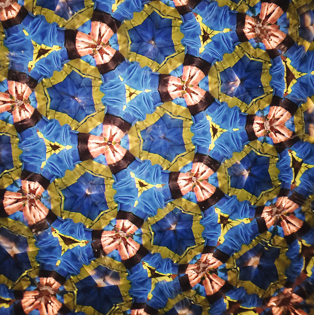 Kleines Kaleidoskop Winterfreunde blau