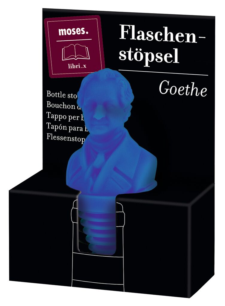 moses. libri_x Flaschenstöpsel Goethe blau