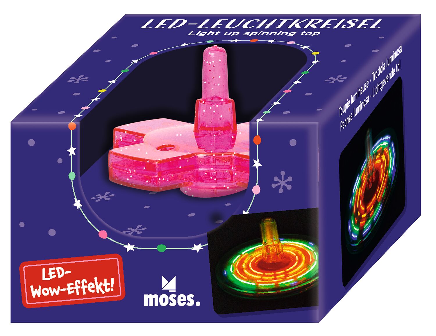 LED-Leuchtkreisel pink