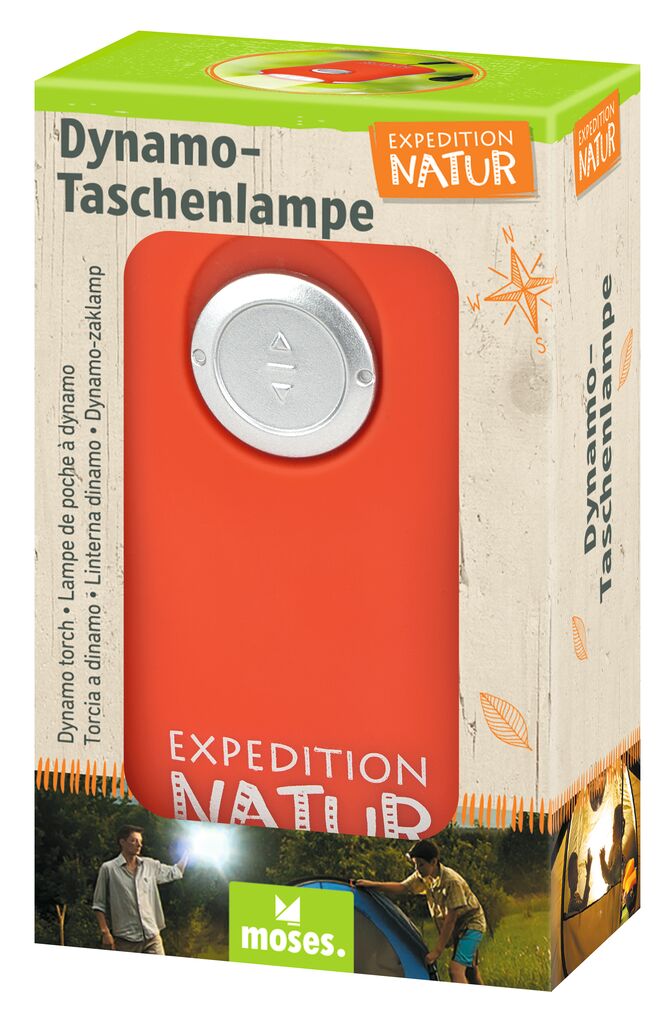 Expedition Natur Dynamo Taschenlampe rot