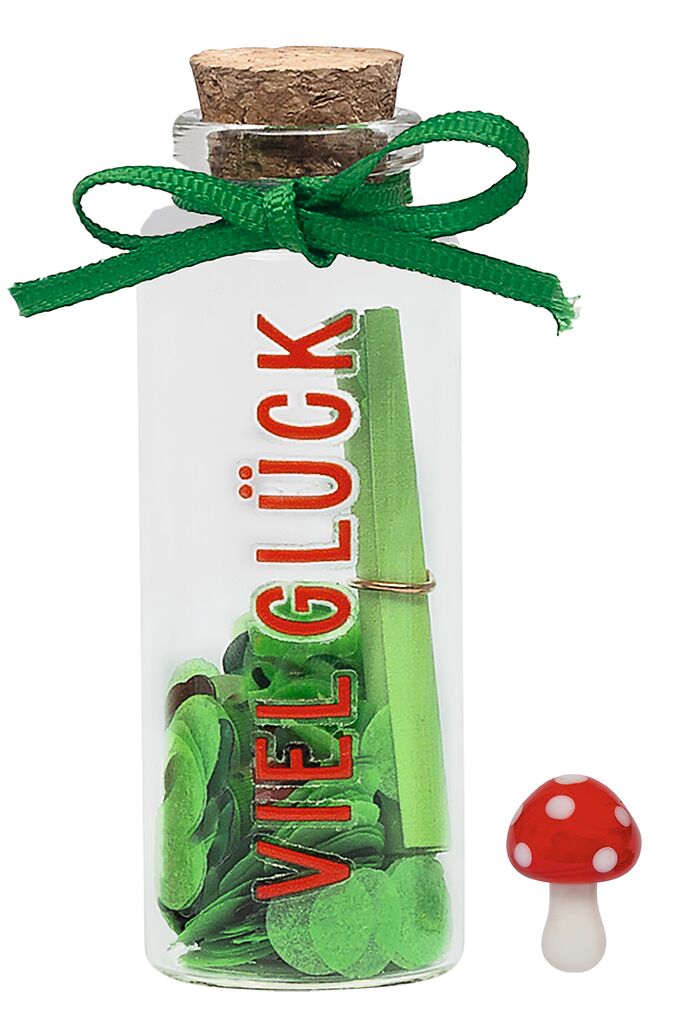 Geschenkgläschen mit Botschaft grün