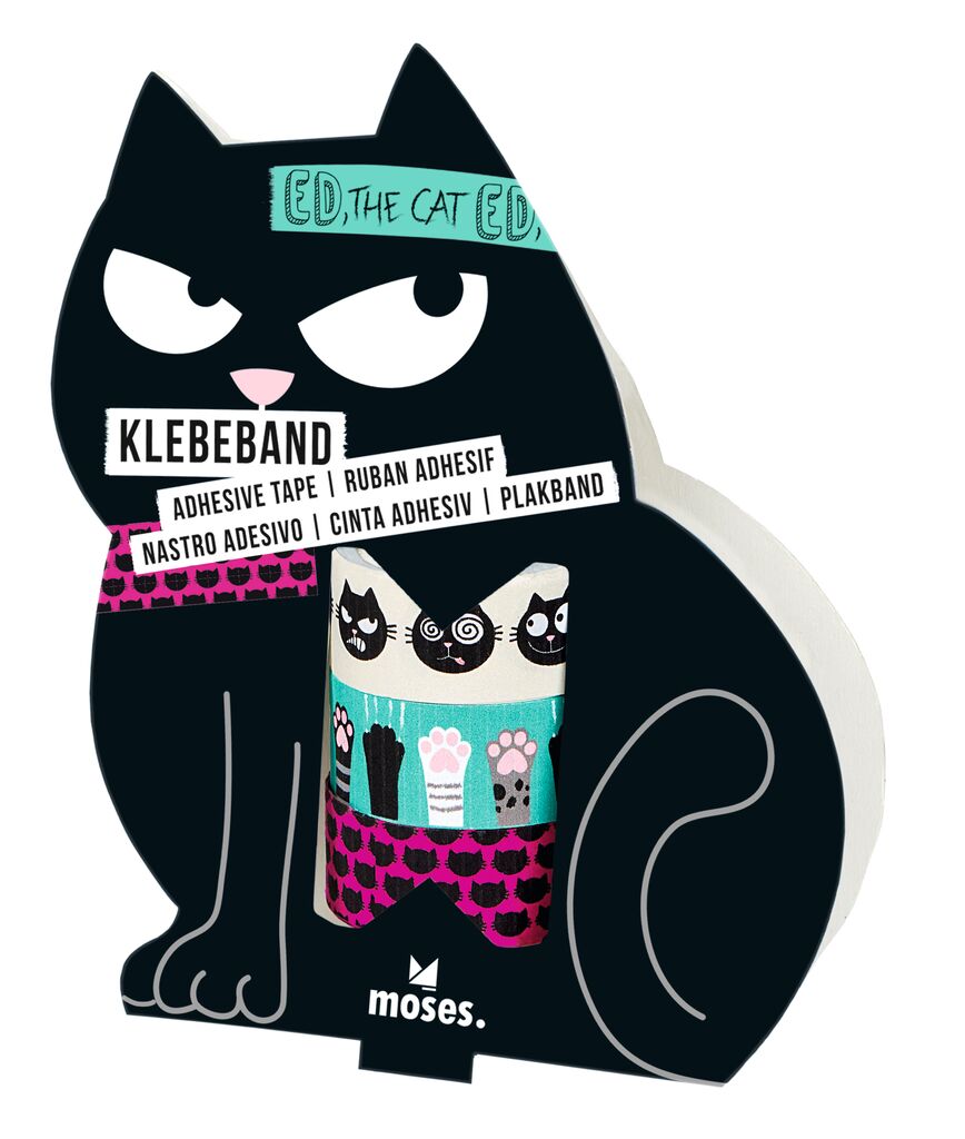 Ed, the Cat Klebeband 3er Set