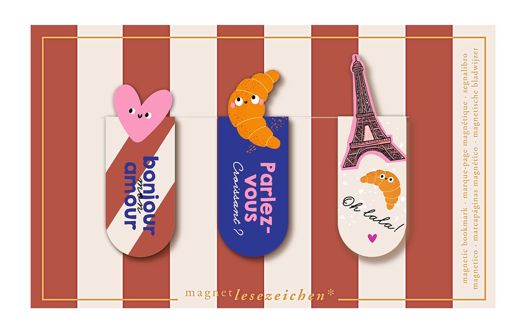 Magnetlesezeichen Paris mon amour