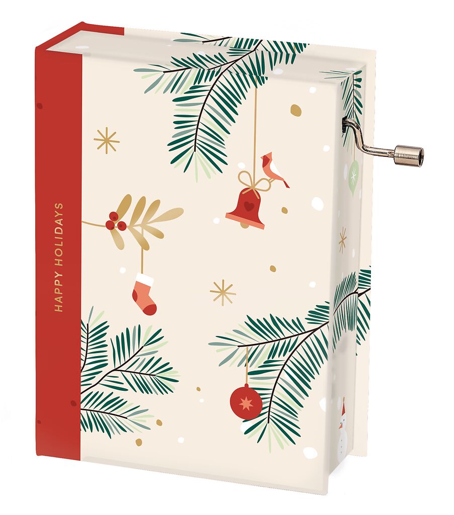 Gutschein-Spieluhrbuch happy holidays