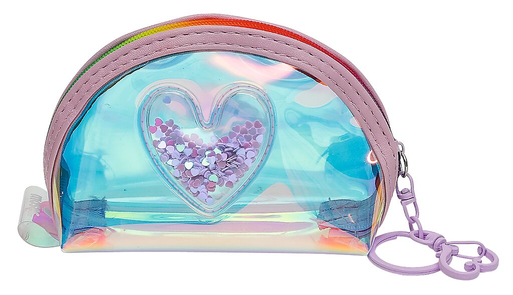 Schillerndes Mini-Täschchen flieder