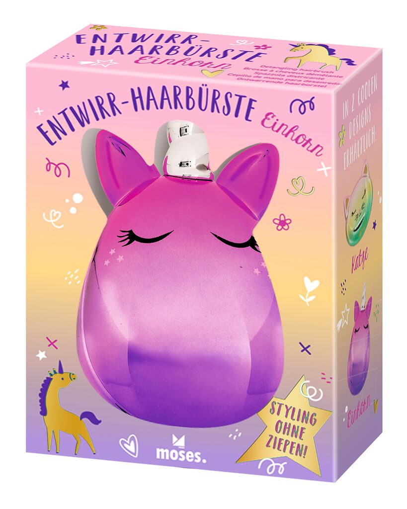 Entwirr-Haarbürste Einhorn