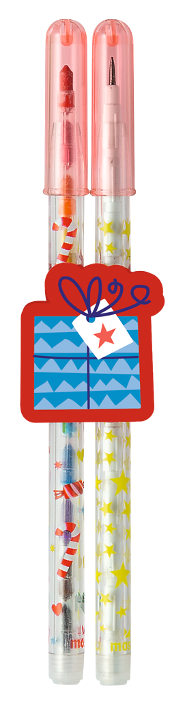 2 in 1 Steckstift mit Radierer Geschenke rot