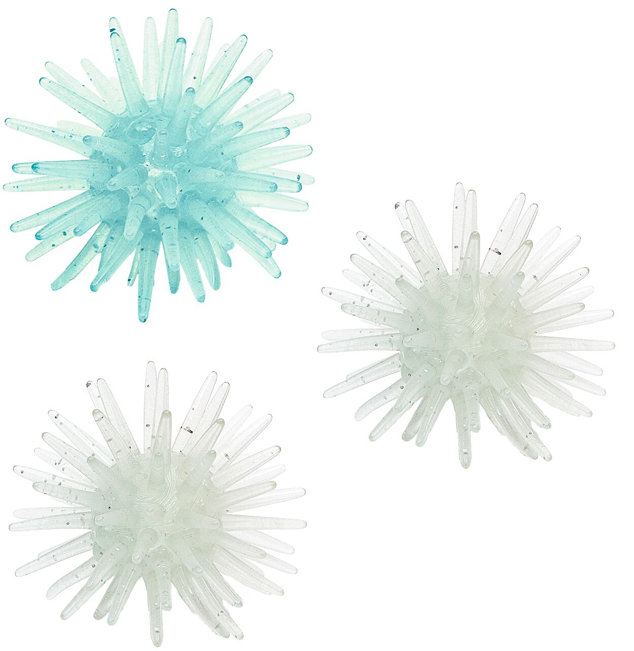 Nachtleuchtende Sticky Snowflakes blau