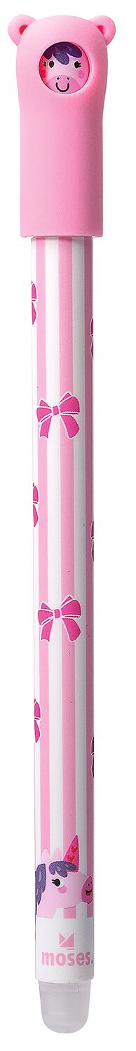 Radierbarer Gelschreiber Winterfreunde rosa