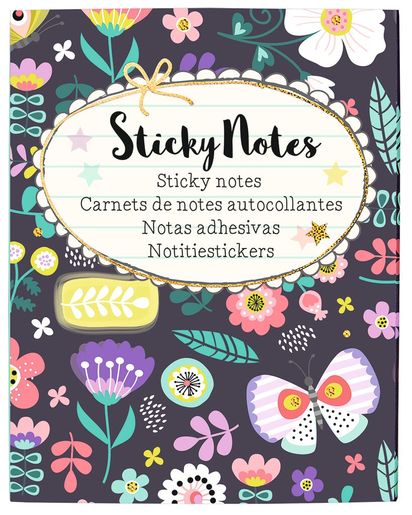 Flowers & Friends Sticky Notes