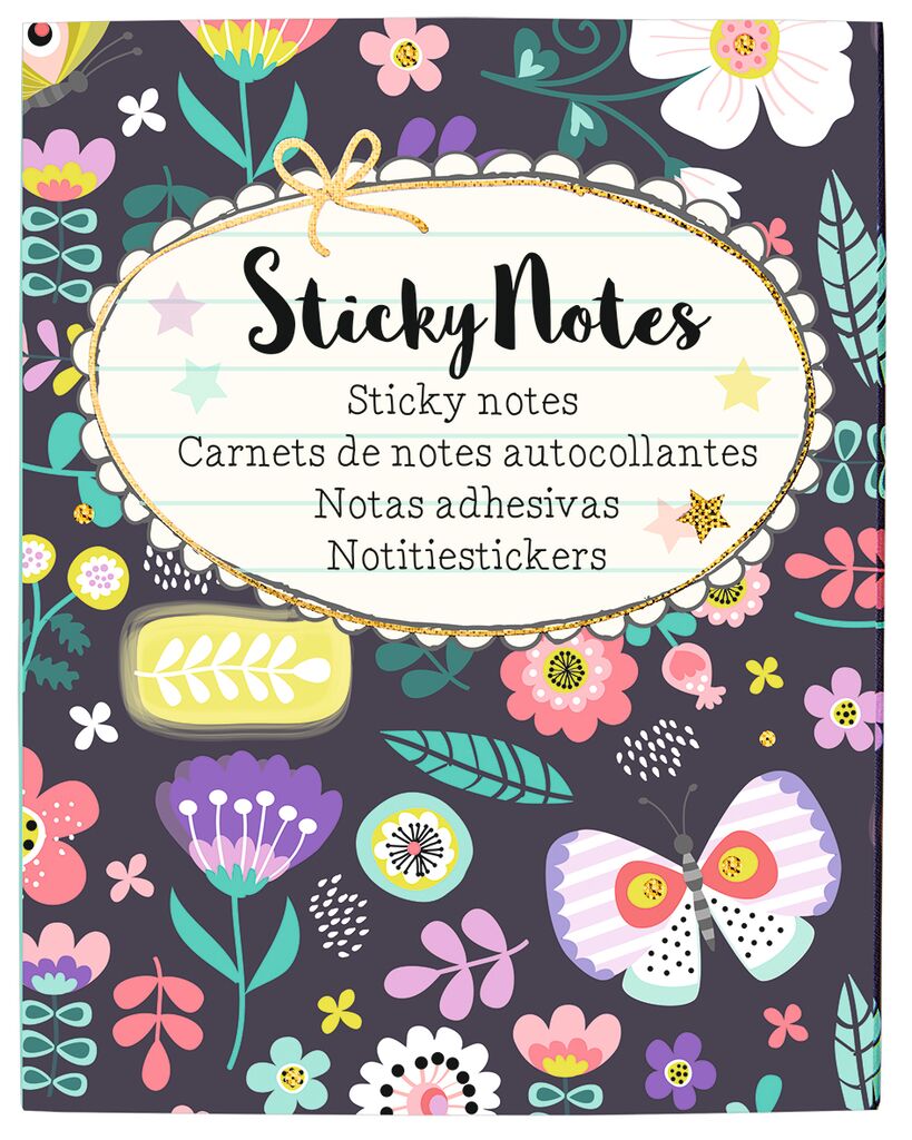 Flowers & Friends Sticky Notes Flowers & Friends Sticky Notes
