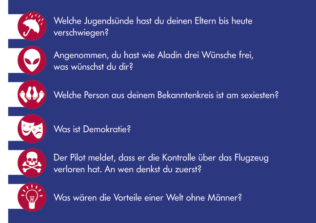 Zündstoff. Das Spiel mit den explosiven Fragen Zündstoff. Das Spiel mit den explosiven Fragen