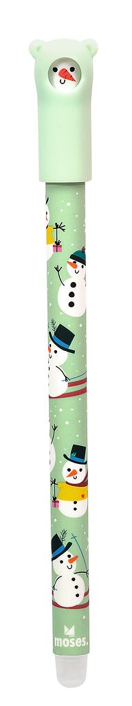 Radierbarer Gelschreiber Winterfreunde Schneemann