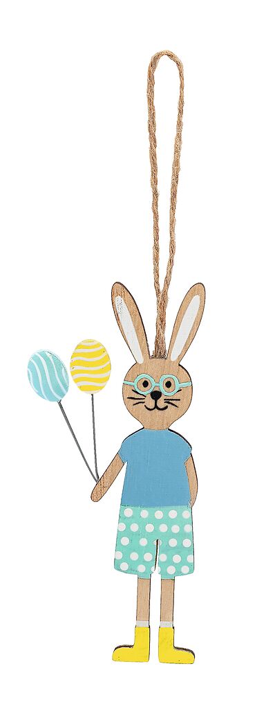 Anhänger Hasenbande blau