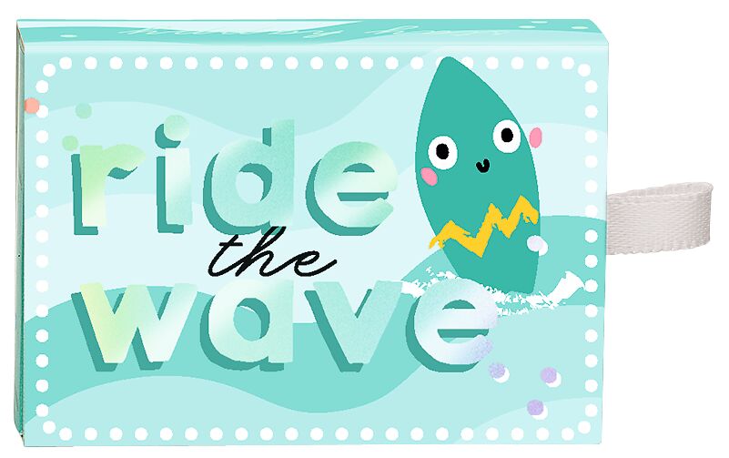 Glücksbringer mit Botschaft Surfbrett