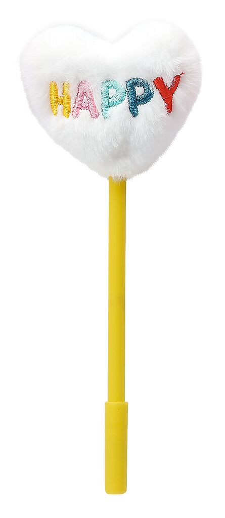 Mini-Bringsel Puschelstift Herz happy