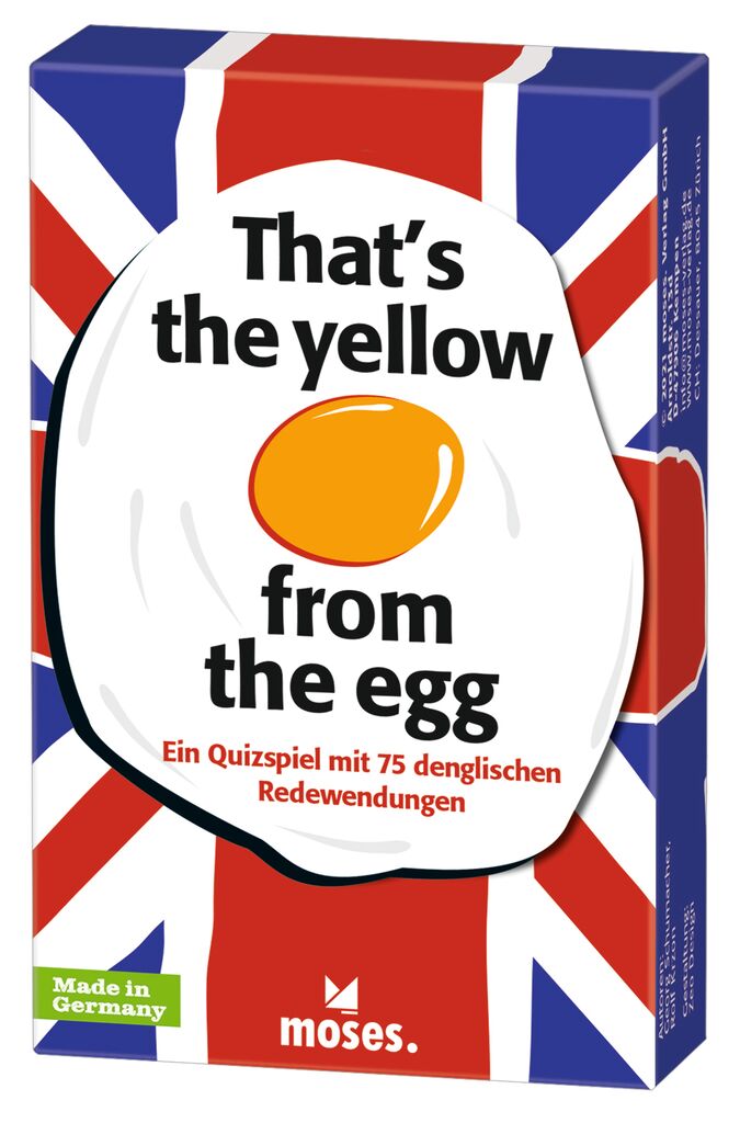 That's the yellow from the egg - Quizspiel rund um englische Redewendungen