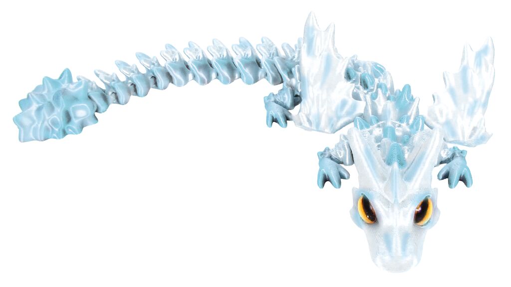 Geflügelter Drache Fire & Ice hellblau