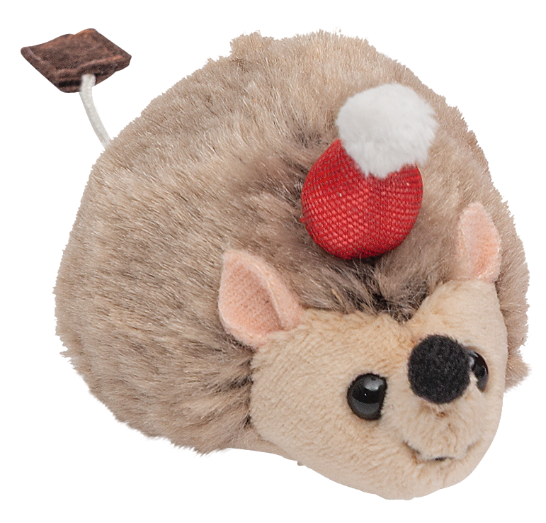 Plüschiger Weihnachtsflitzer Igel