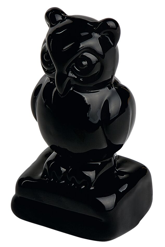 moses. libri_x Glas-Talisman Eule schwarz