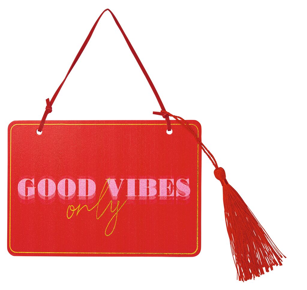 Omm for you Deko-Schild Good Vibes