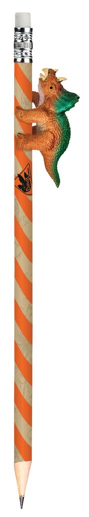 Dino-Bleistift orange